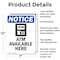 Signmission Atm Available Here, 7 in W x Rectangle, Aluminum OS-2PACK-NS-A-710-V-10180 - alternate 6